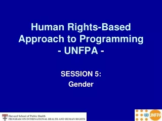 Human Rights-Based Approach to Programming - UNFPA  -