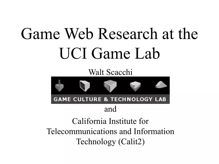 game web research at the uci game lab
