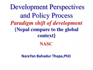 NASC NaraYan Bahadur Thapa,PhD