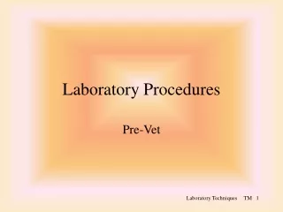 Laboratory Procedures