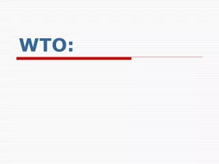 WTO:
