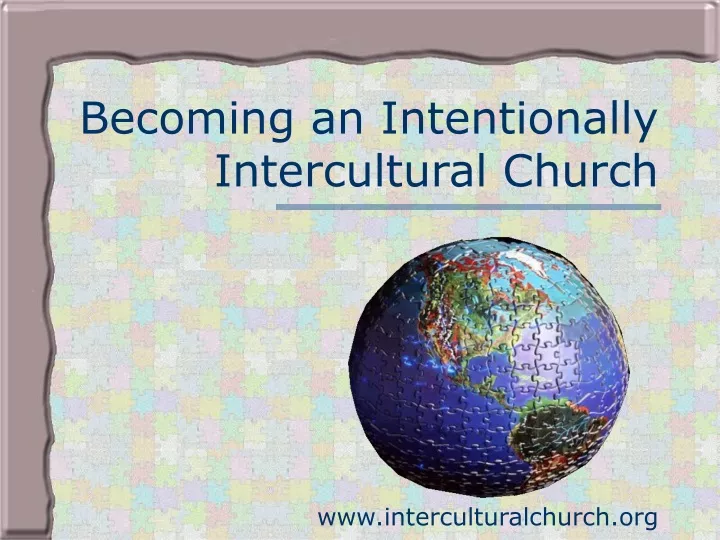 becoming an intentionally intercultural church