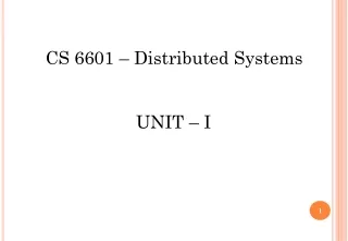 CS 6601 – Distributed Systems