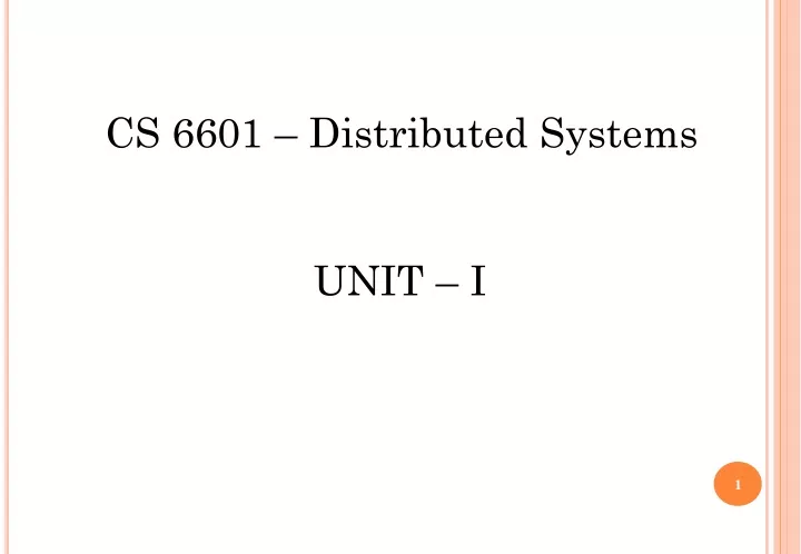 cs 6601 distributed systems
