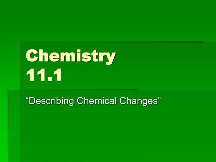 chemistry 11 1