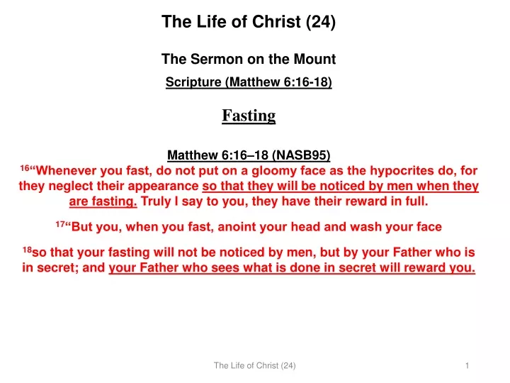 the life of christ 24