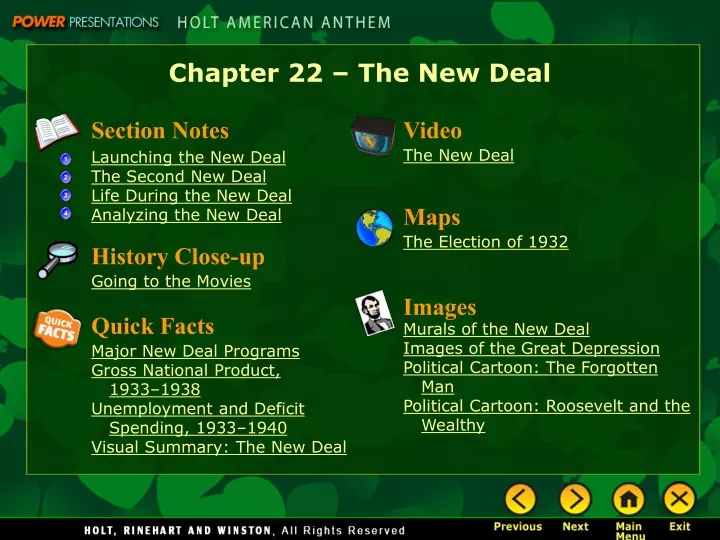 chapter 22 the new deal