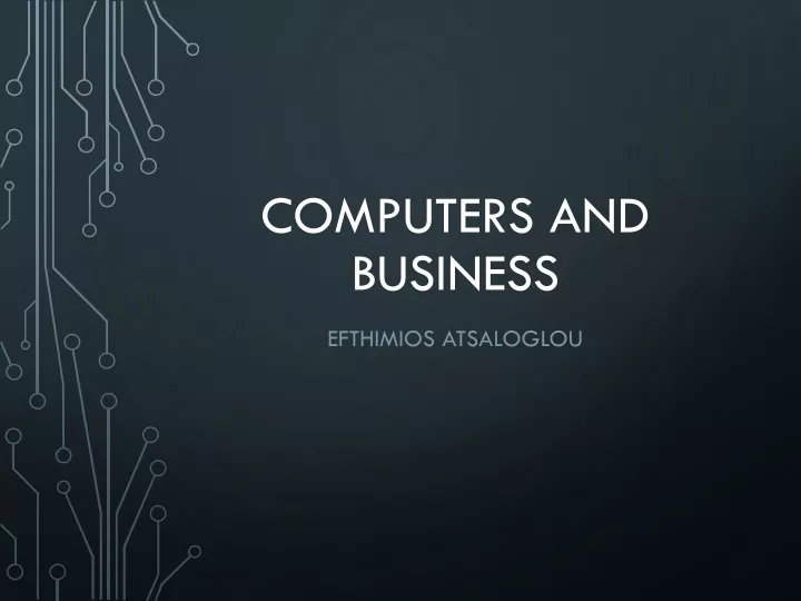 computers and business