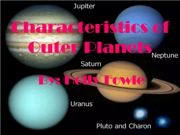 characteristics of outer planets