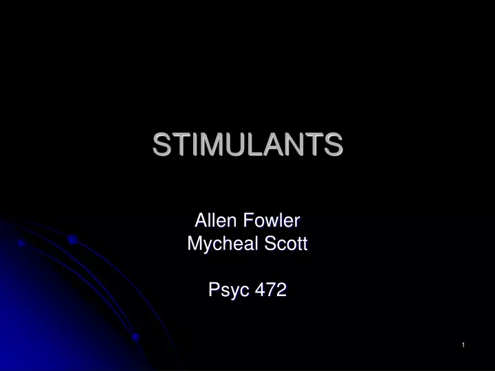 stimulants