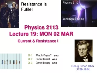 Physics 2113  Lecture 19: MON 02 MAR