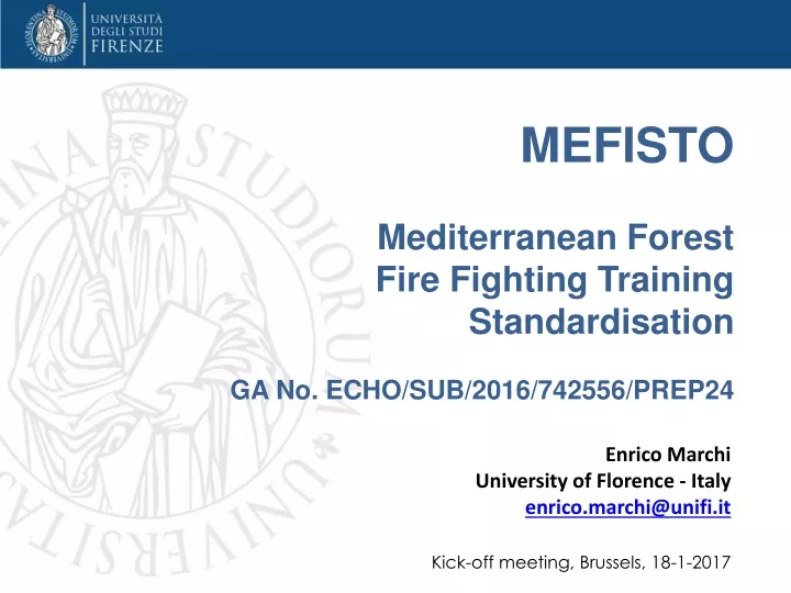 mefisto mediterranean forest fire fighting