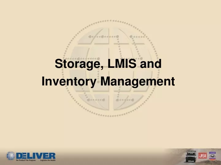 storage lmis and inventory management
