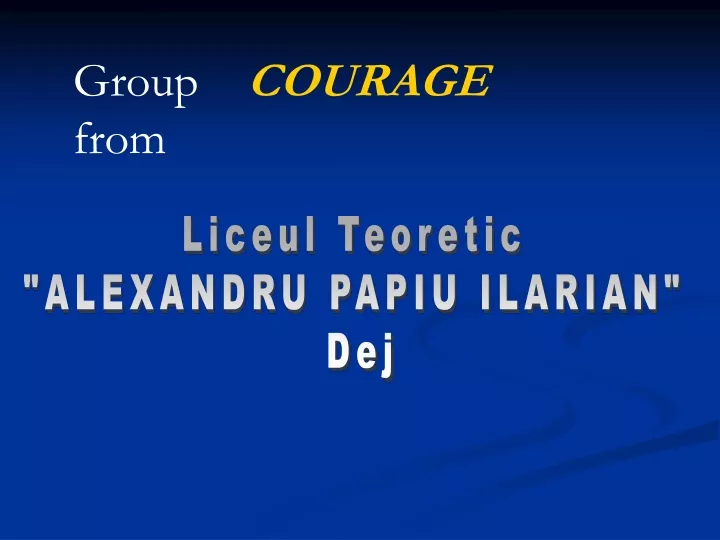 group courage from