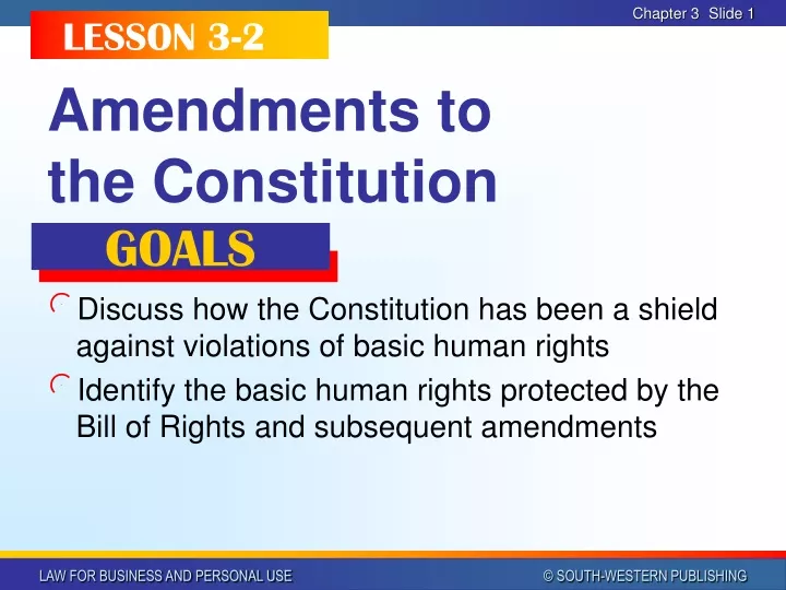 amendments to the constitution
