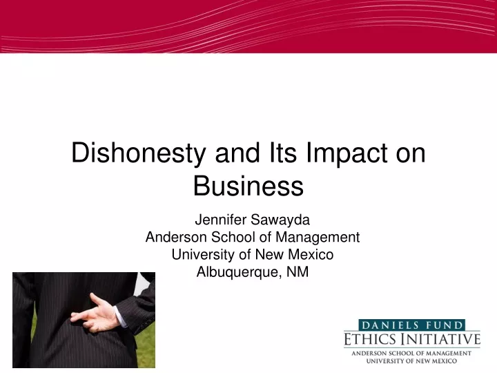 dishonesty and its impact on business