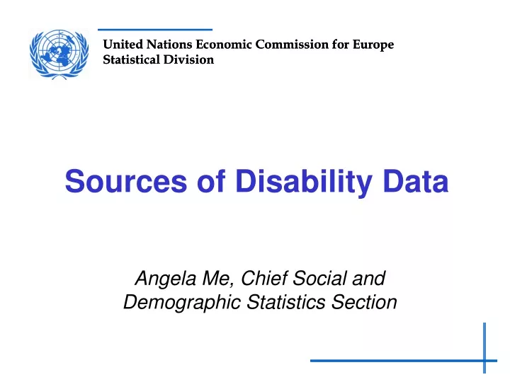 sources of disability data