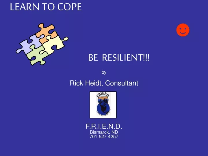 learn to cope be resilient