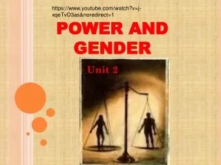 POWER AND GENDER