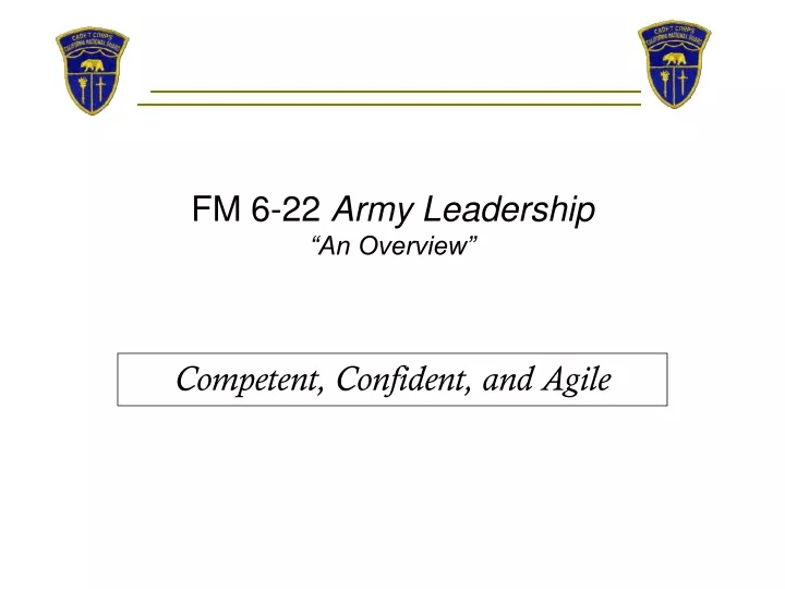 fm 6 22 army leadership an overview