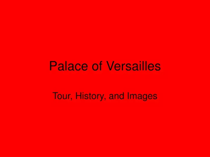 palace of versailles