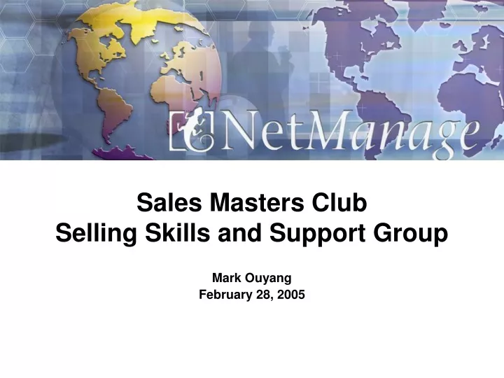 sales masters club selling skills and support group