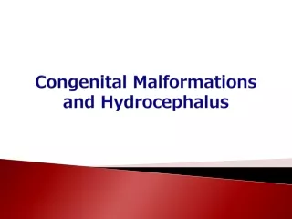 Congenital Malformations and Hydrocephalus