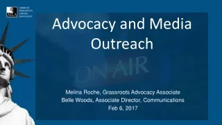 Advocacy and Media Outreach