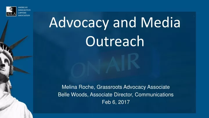 advocacy and media outreach