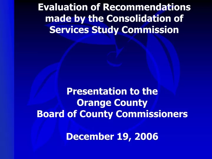 evaluation of recommendations made