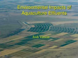 Environmental Impacts of Aquaculture Effluents