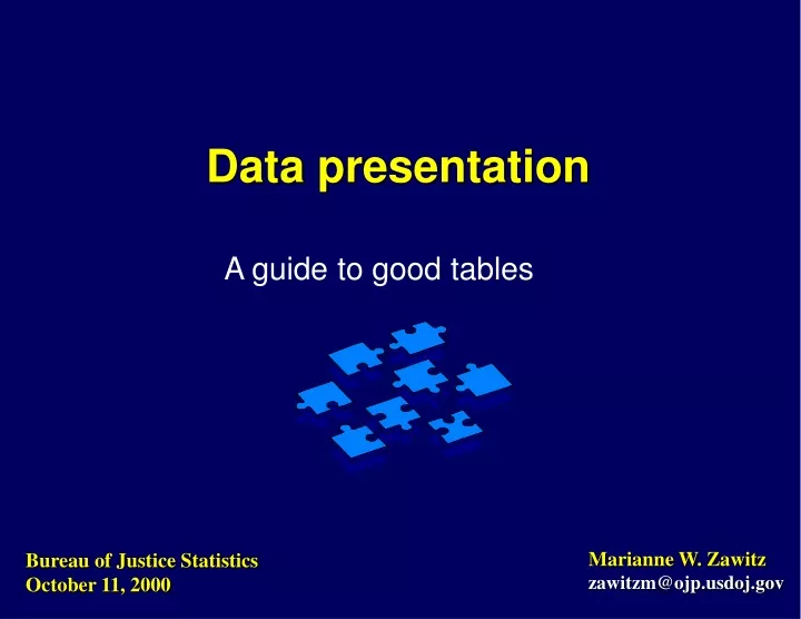 data presentation