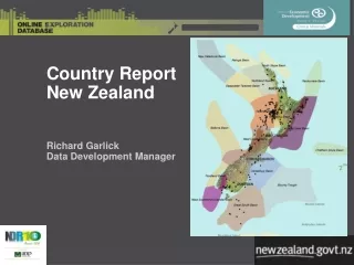 Country Report  New Zealand Richard Garlick Data Development Manager