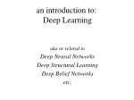 an introduction to:  Deep Learning
