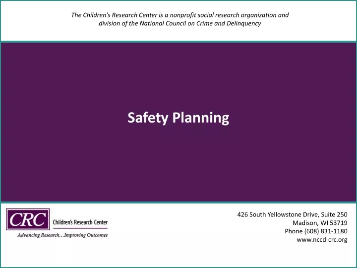 safety planning