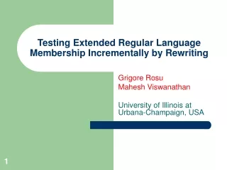 Testing Extended Regular Language Membership Incrementally by Rewriting