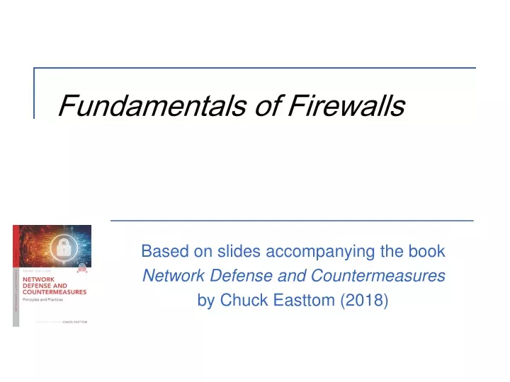 fundamentals of firewalls