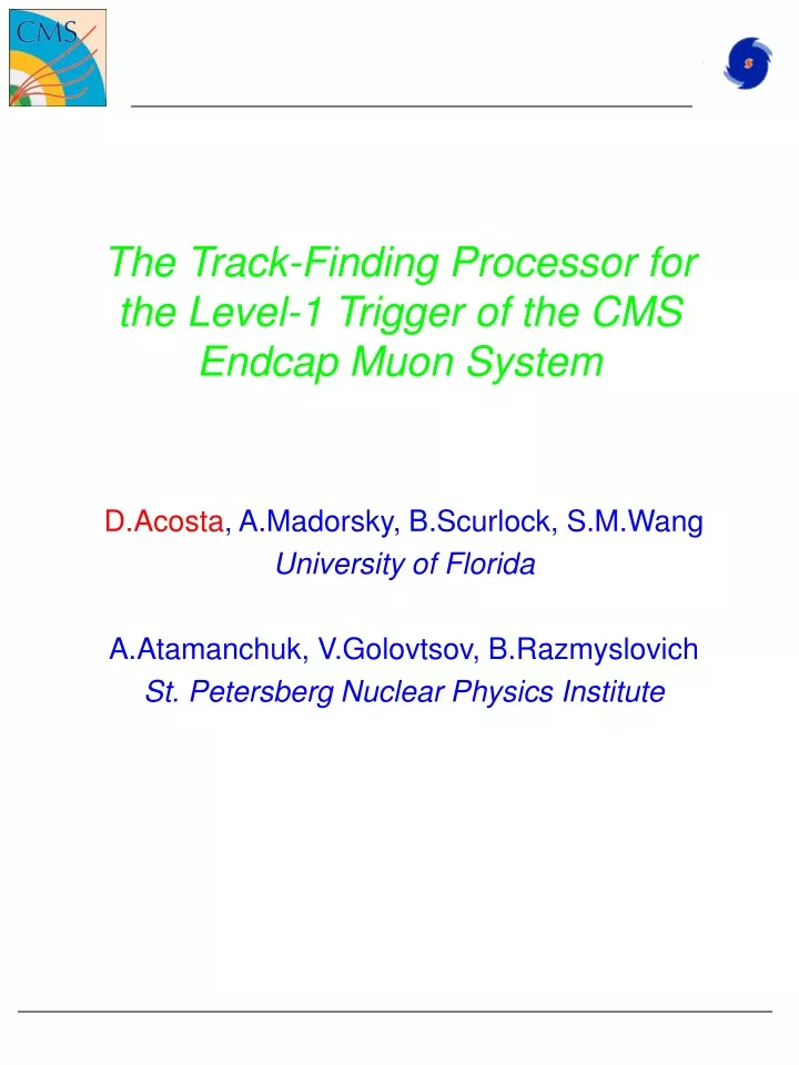 the track finding processor for the level 1 trigger of the cms endcap muon system