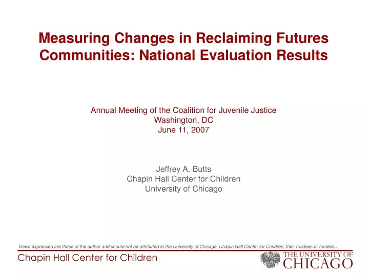 measuring changes in reclaiming futures