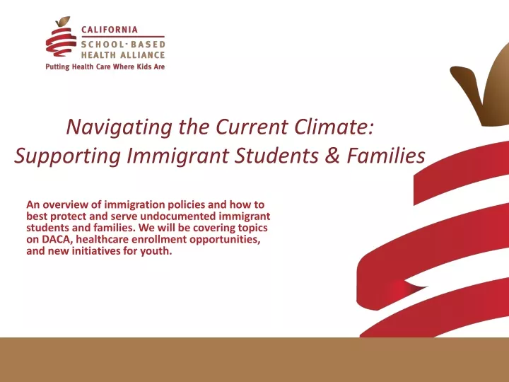 navigating the current climate supporting immigrant students families
