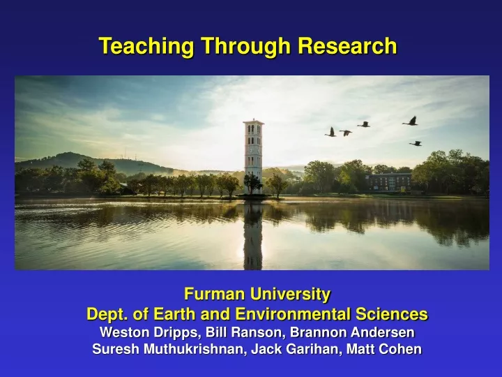 teaching through research