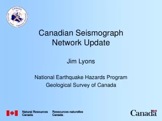 Canadian Seismograph Network Update