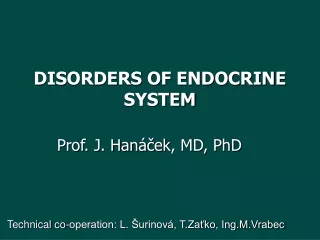 DISORDERS OF ENDOCRINE SYSTEM