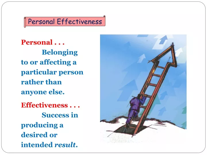 personal effectiveness