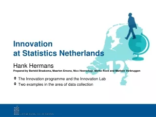 Innovation  at Statistics Netherlands