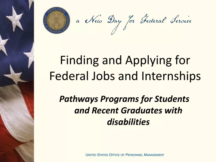 pathways programs for students and recent graduates with disabilities