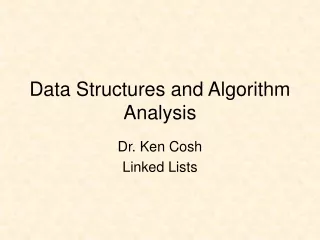 Data Structures and Algorithm Analysis