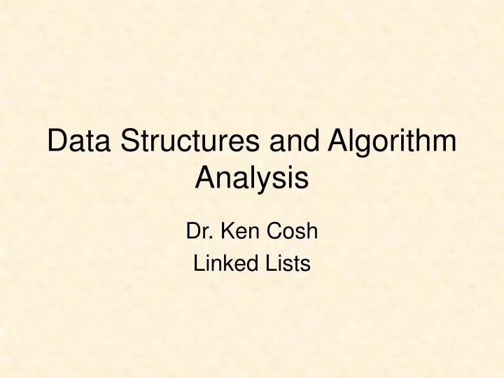 data structures and algorithm analysis