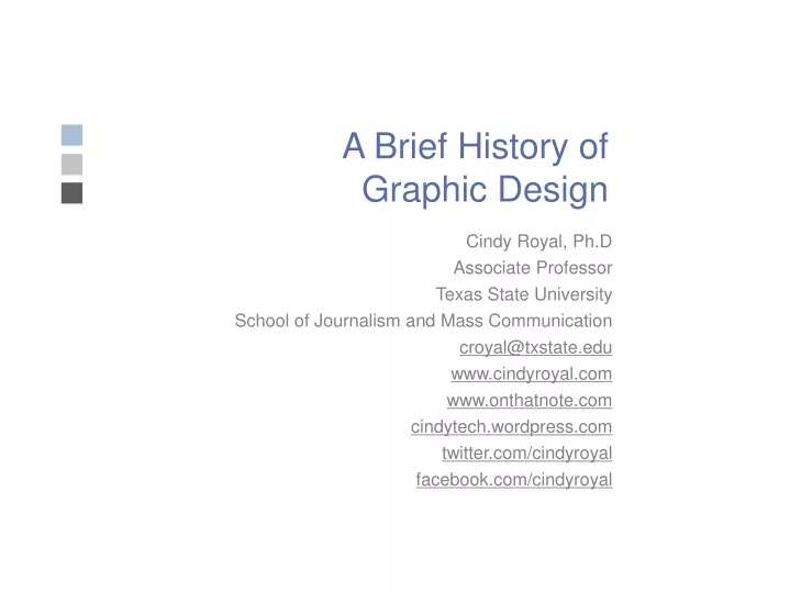 a brief history of graphic design