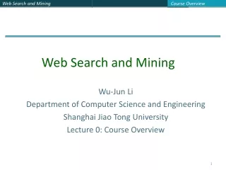Wu-Jun Li Department of Computer Science and Engineering Shanghai Jiao Tong University